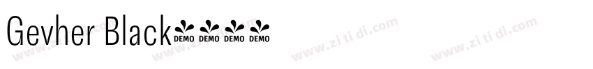 Gevher Black字体转换